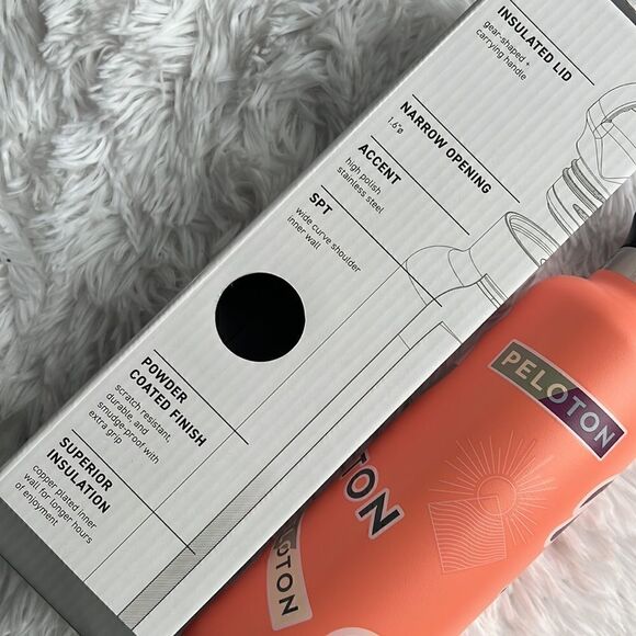 Peloton 24oz Stainless Steel Sticker Bottle, Orange - Picture 6 of 16